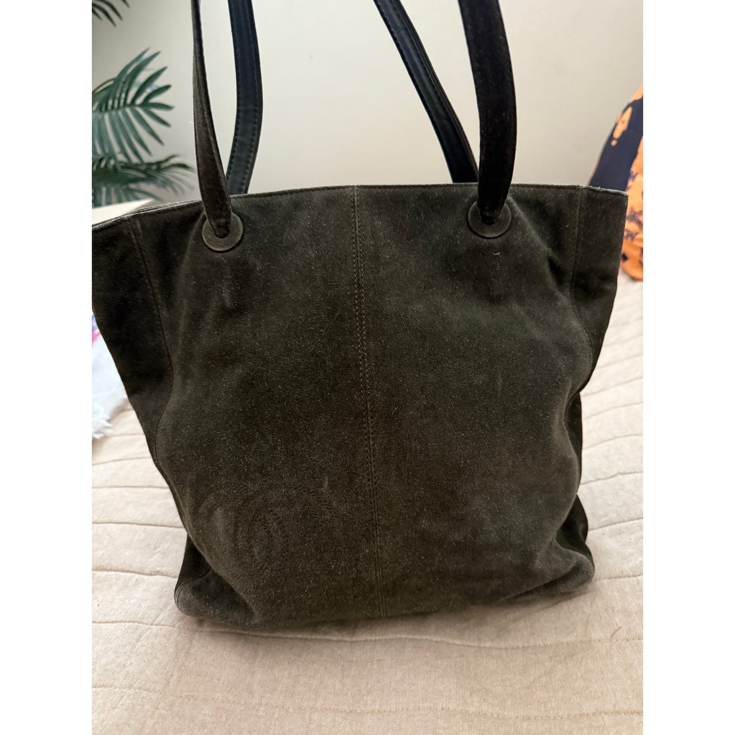 Chanel CocoMark Suede Tote