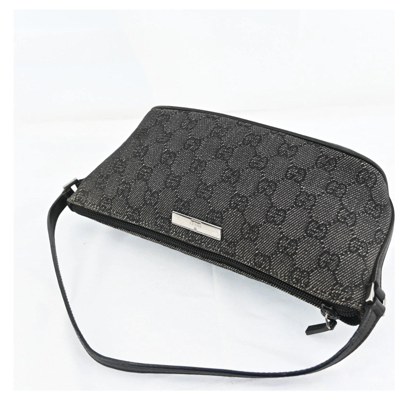 Gucci Black Denim Bagette