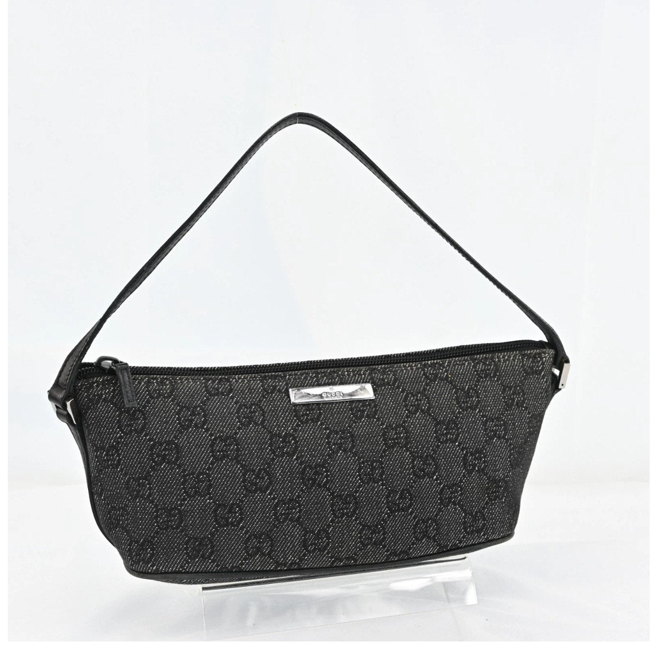 Gucci Black Denim Bagette