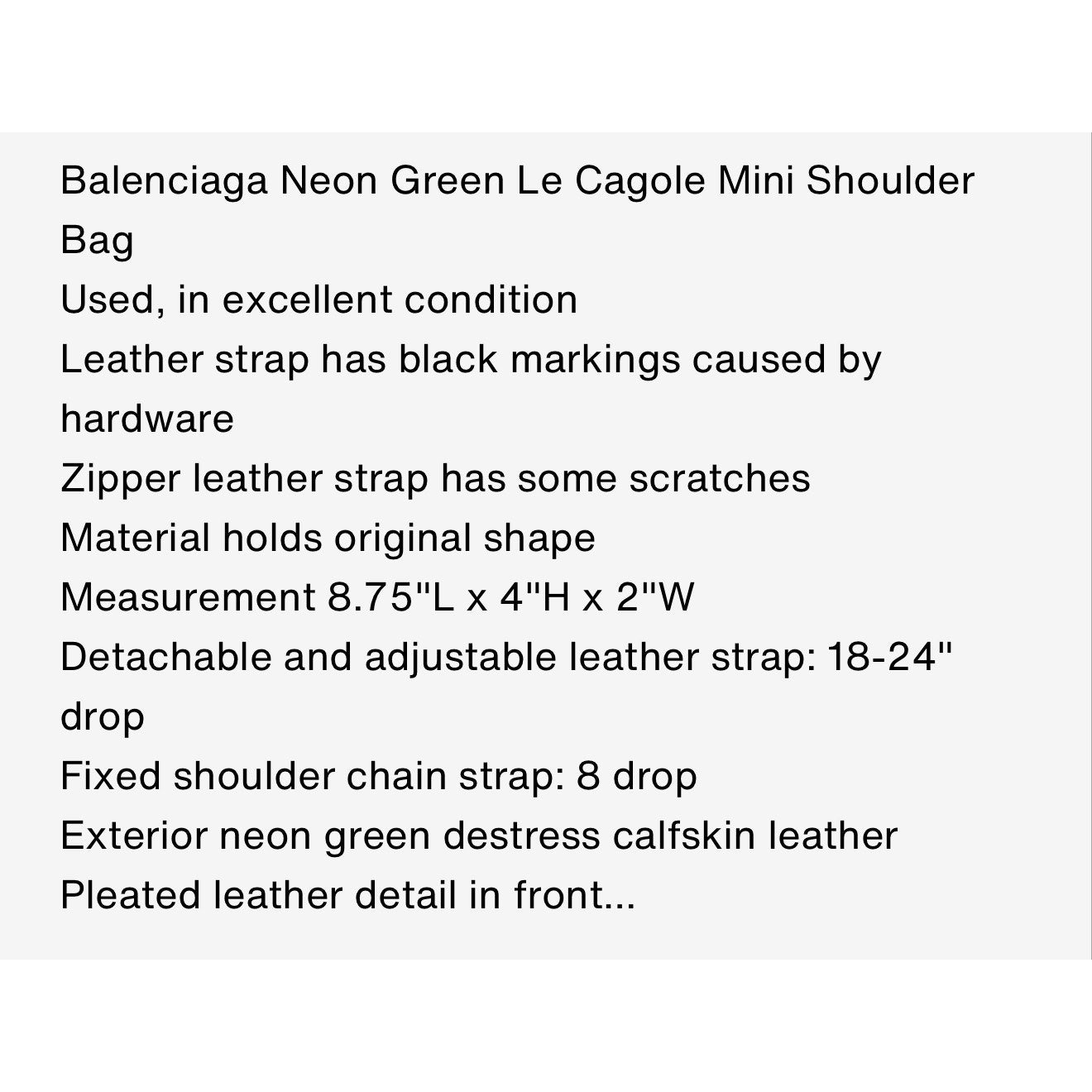 Balenciaga Le Cagole Mini Bag