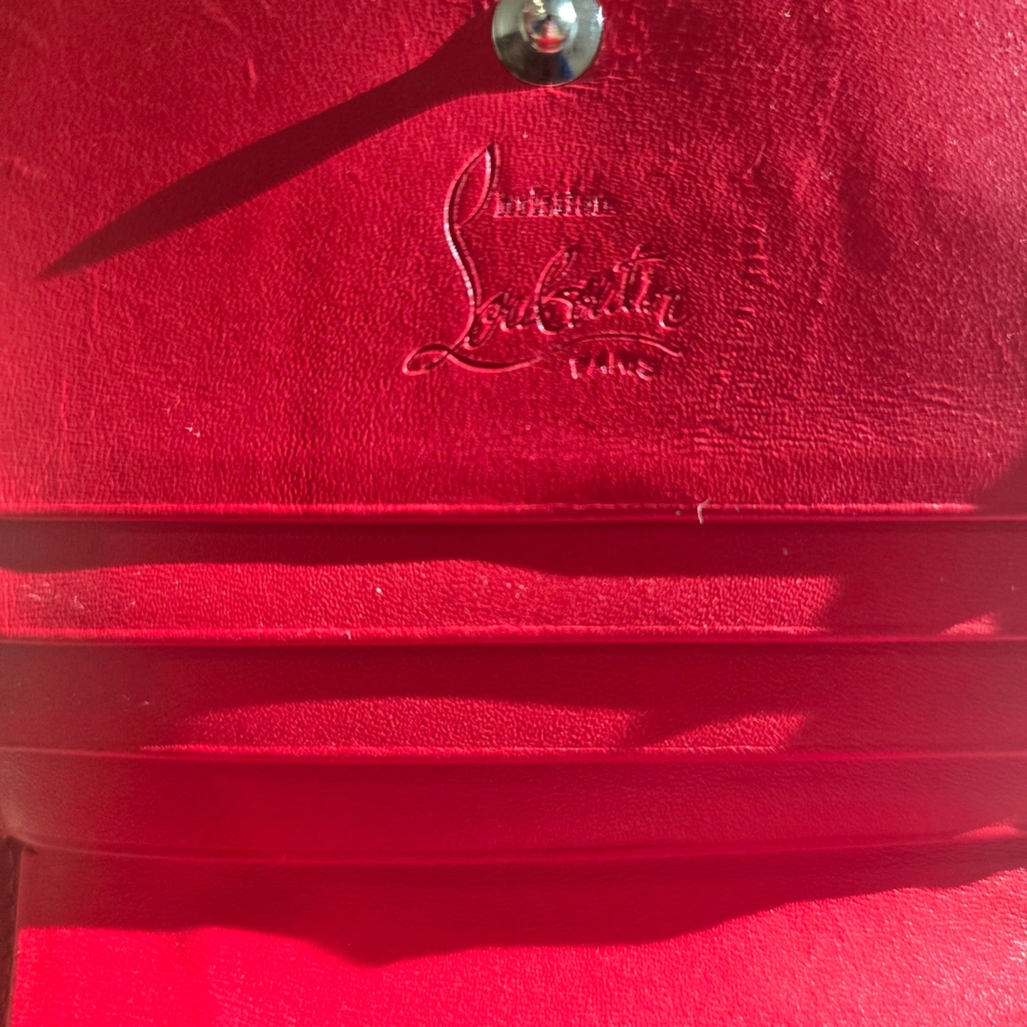 Christian Louboutin White Studded Wallet