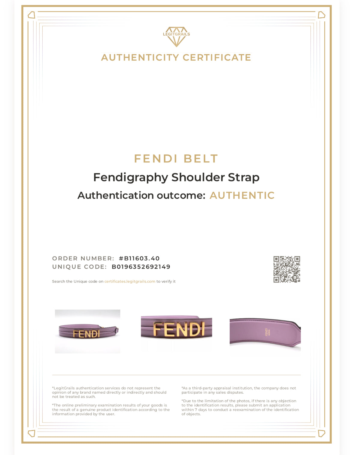 Fendi Fendiography strap