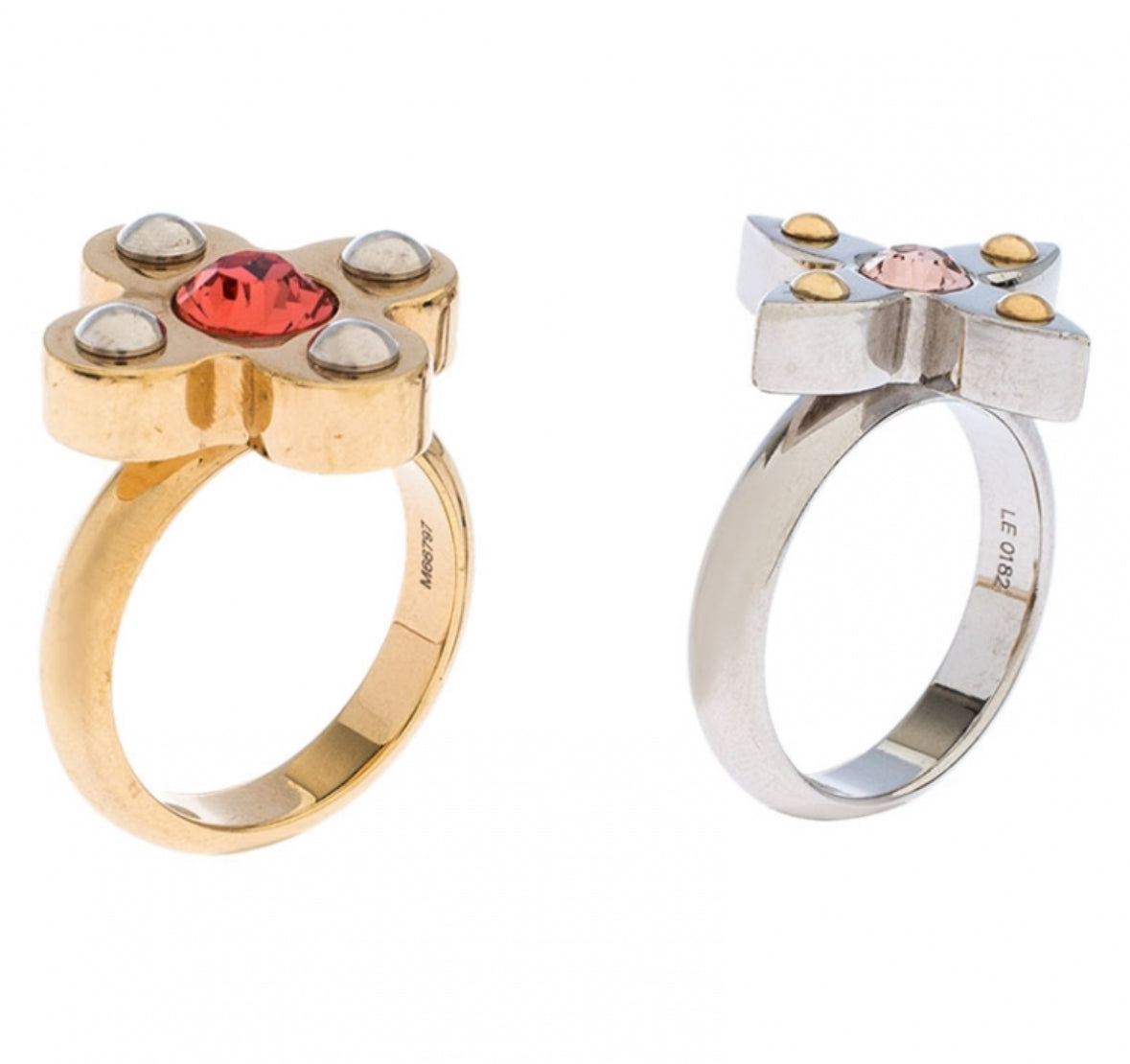 Louis Vuitton Love Letter Flower Ring Set