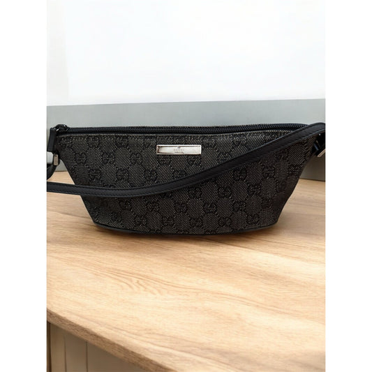 Gucci Black Denim Bagette