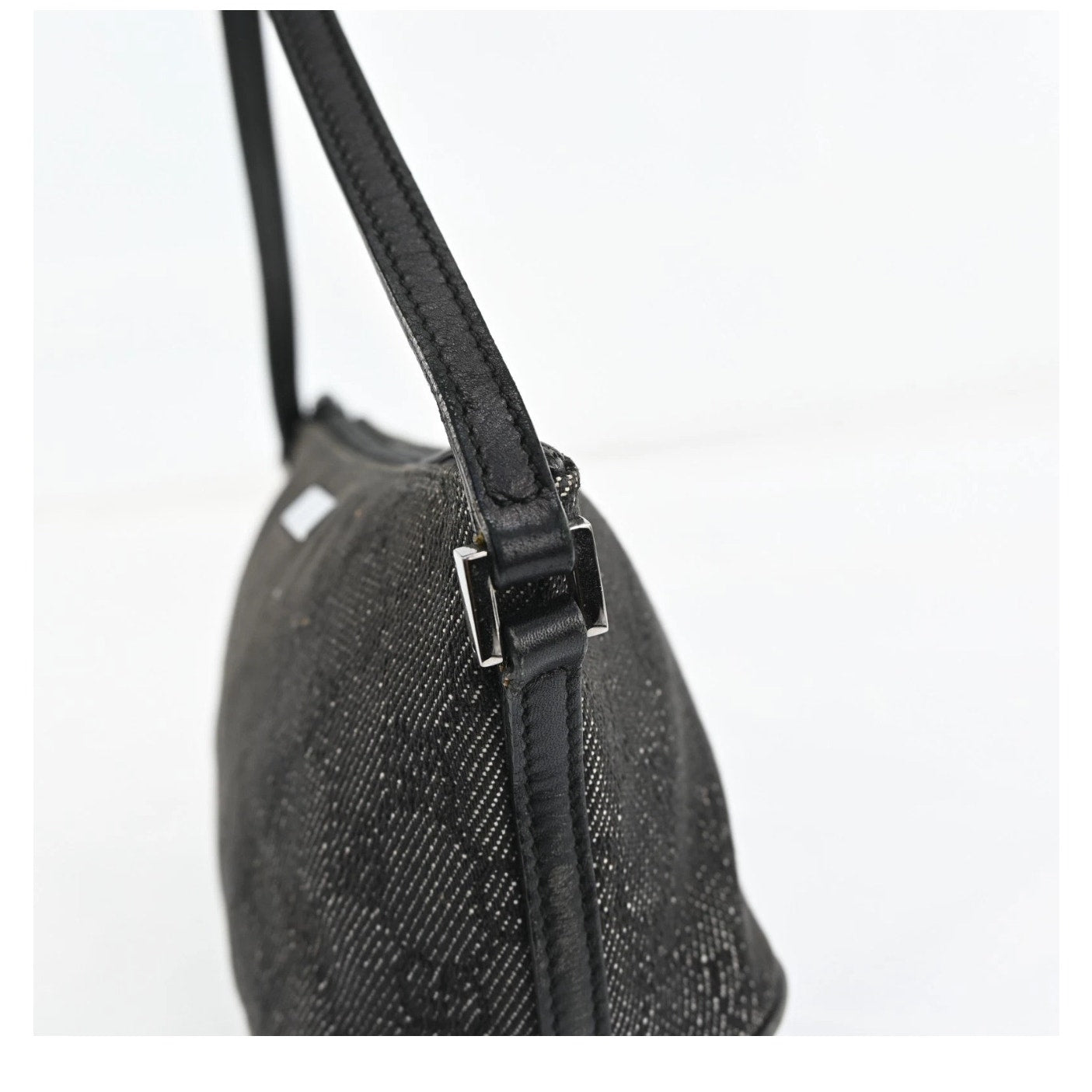 Gucci Black Denim Bagette