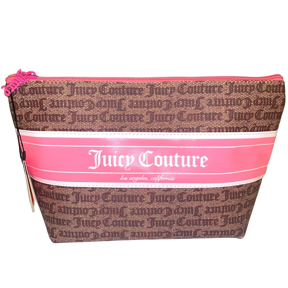 Juicy Couture Makeup Bag Billboard Brown Pink