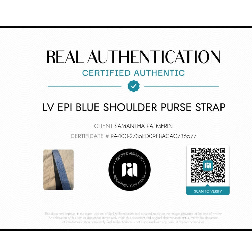 Rare Louis Vuitton Epi Denim Bandouliere Strap